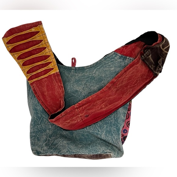 Himalayan Patchwork Peace Hobo Bag Hippie - Picture 2 of 8